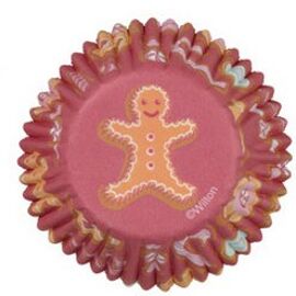 gingerbread - mini baking cups - Wilton